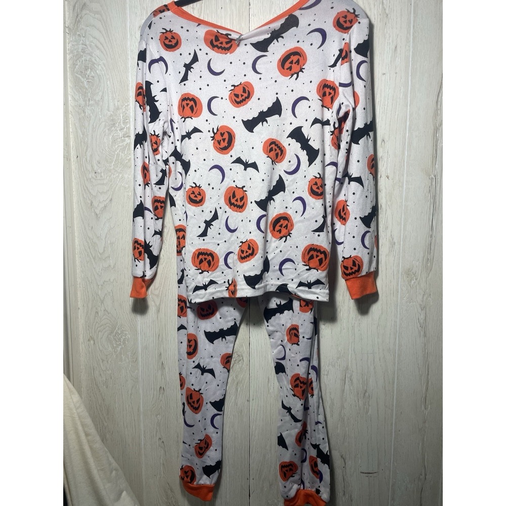 Trick or Treat Sleep Pajamas. Large Shirt Medium Shirt Pumpkins Bats